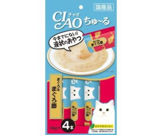 いなばペットフード CIAO ちゅ~る まぐろ&まぐろ節 14g×4本 SC-141 1個（ご注文単位1個）【直送品】