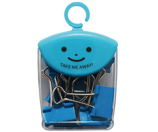 ミツヤ ダブルクリップ19mm ポップBU 8個×5箱入 TM-71-PB 1ケース（ご注文単位1ケース）【直送品】