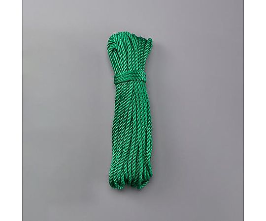 アズワン 3.0mmx 10m PPロープ(緑) EA628PR-24 1本(ご注文単位1本)【直送品】
