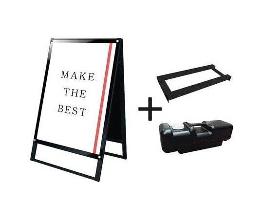 常磐精工 ブラックポスター用スタンド看板 B1両面ブラック ウエイトアーム・水タンクセット BPSSK-B1RB-3SET 1個（ご注文単位1個）【直送品】