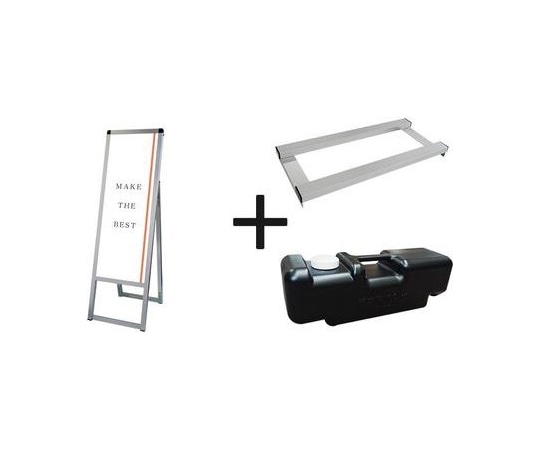 常磐精工 バリウススタンド看板 A3縦縦片面 ウエイトアーム・水タンクセット VASKAC-A3TTK-3SET 1個（ご注文単位1個）【直送品】