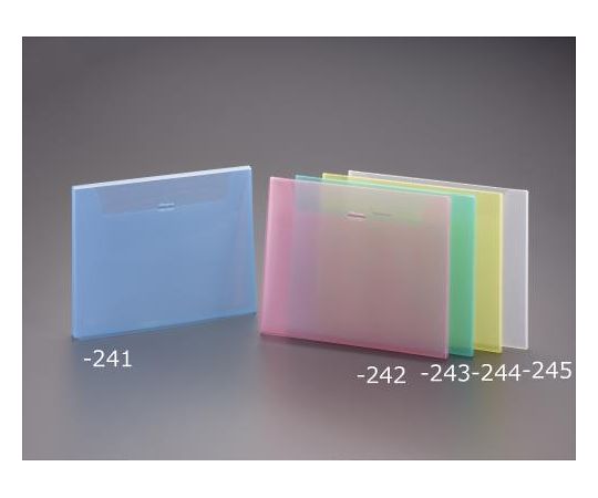 エスコ A4 キャリーファイル(クリア) EA762CB-245 1冊(ご注文単位1冊)【直送品】