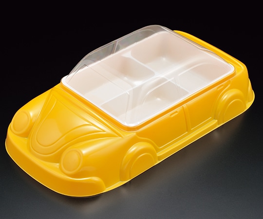 スミ お子さまランチ用弁当容器 エスコン S-905(セット)イエロー 仕切有 1ケース(200個入) 8905119 1ケース(ご注文単位1ケース)【直送品】