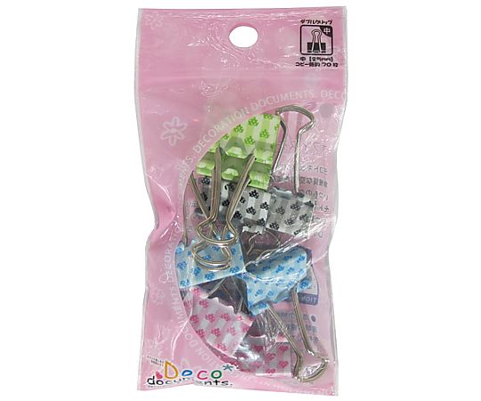 ミツヤ デコドキュWクリップ中 ハート 8個×5箱入 DD-KH-M 1ケース（ご注文単位1ケース）【直送品】