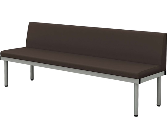 Y2K 背付きL型ベンチ 1800 ブラウン  1台(ご注文単位1台)【直送品】