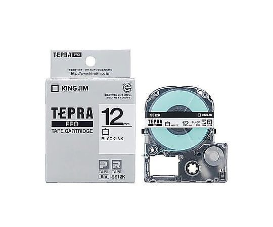 キングジム 12mm テープカセット(白) EA761DK-124 1個(ご注文単位1個)【直送品】