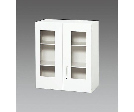 エスコ 900x450x1030mm 収納庫(両開き/アクリル戸) EA954DJ-12 1台(ご注文単位1台)【直送品】