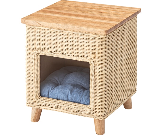 東谷 ペットハウススツール ナチュラル PET-63 1個（ご注文単位1個）【直送品】