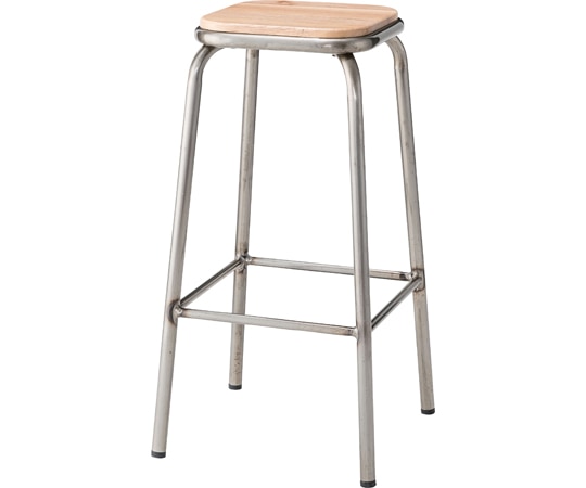 東谷 ハイスツール シルバー PC-67SV 1個（ご注文単位1個）【直送品】