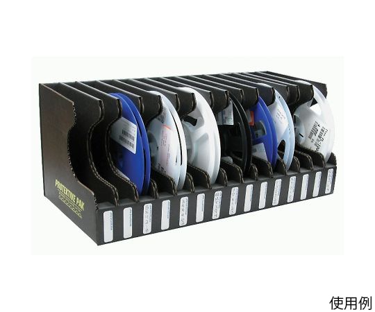 DESCO チップリール立て 15リール収納 リール外径178mm リール幅21.5mm以下 37563 1個 (ご注文単位1個)【直送品】