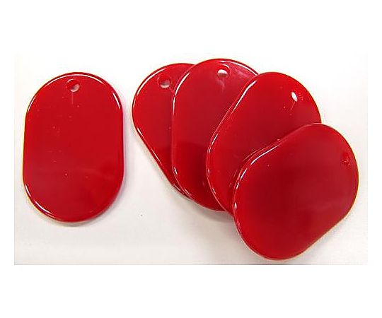 エスコ 45x30mm アクリルパール板(赤/5枚) EA956V-6A 1pk(ご注文単位1pk)【直送品】