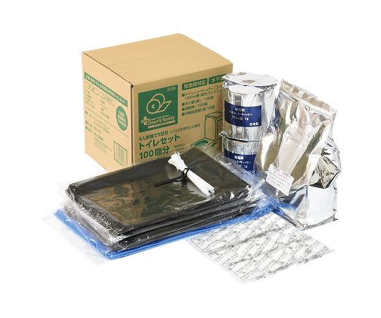 丸英製紙 クリーンズファミリートイレセット100(10年保存) CFS-200 1箱（ご注文単位1箱）【直送品】