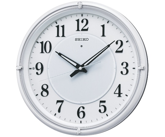セイコー 夜見える電波掛時計 φ332×57mm 白 KX393W 1個(ご注文単位1個)【直送品】