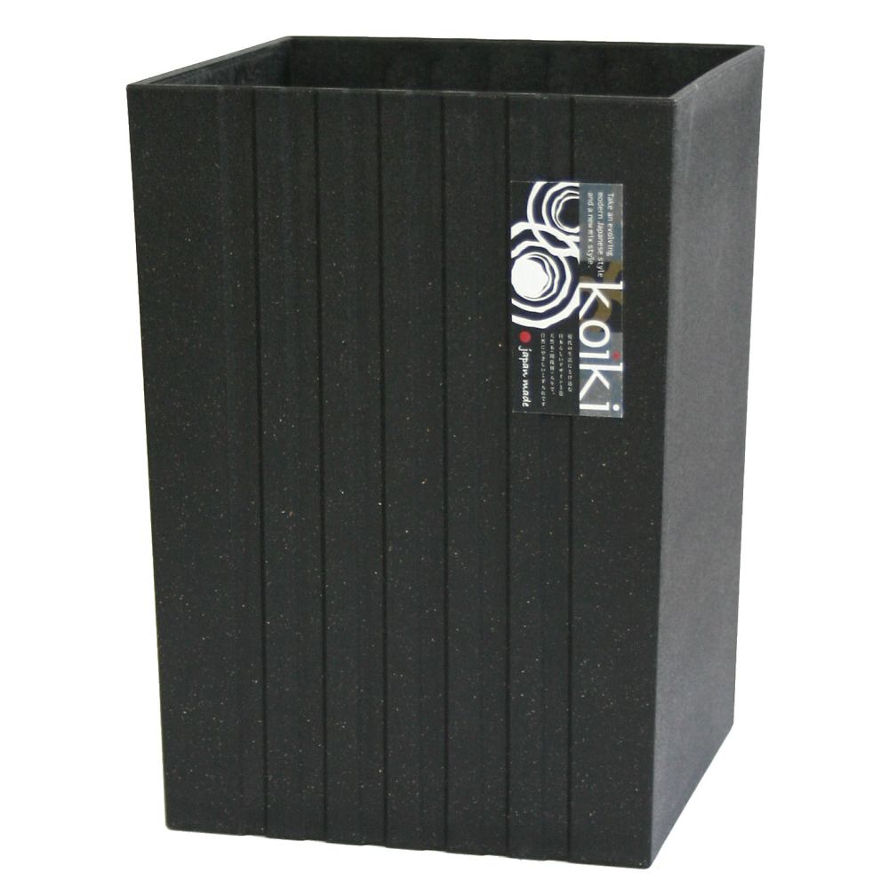 八幡化成 コイキモダン 角型 小 4.5L ブラック 1ケース(24個入)  1ケース（ご注文単位1ケース）【直送品】