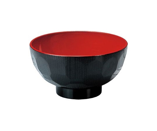 Daiwa 4寸亀甲汁椀 黒内朱 ND-0417 1個(ご注文単位1個)【直送品】