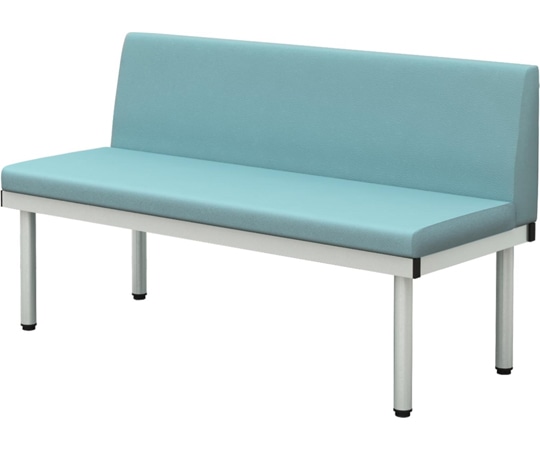 Y2K 背付きL型ベンチ 1200 ブルー  1台(ご注文単位1台)【直送品】