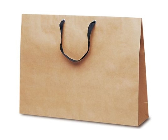 ベルベ 紙袋 手提袋 T-ショルダー13 茶 無地 50枚 1986 1ケース（ご注文単位1ケース）【直送品】