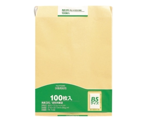 マルアイ 再生紙クラフト封筒 100枚パック入 角3 PK-138 1パック(ご注文単位1パック)【直送品】