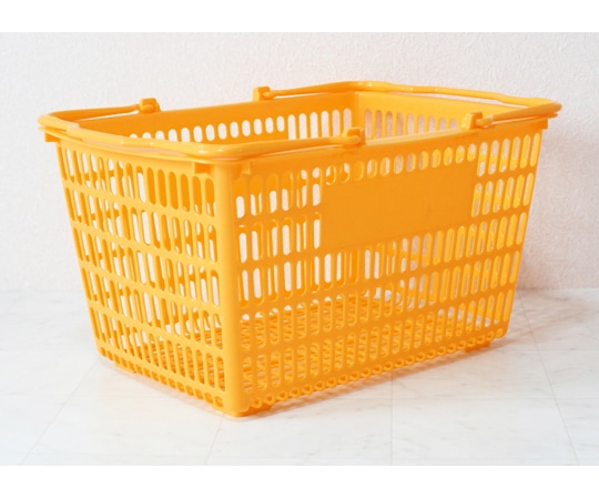 大和産業 買い物かご イエロー 5個入 SL-8 1セット（ご注文単位1セット）【直送品】