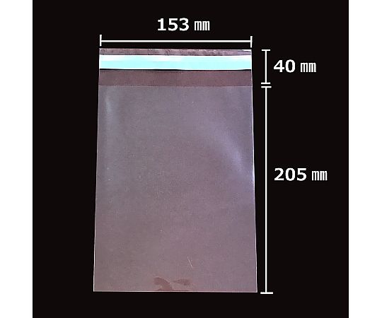 アズワン 【100枚】透明袋 テープ付き 15.3×20.5cm(DVDサイズ) 61-290-5-21 1セット（ご注文単位1セット）【直送品】