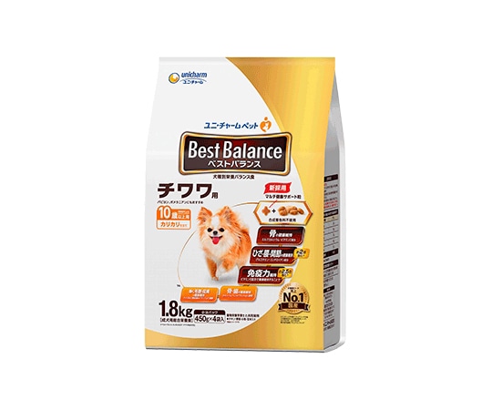 ユニ・チャーム ベストバランス カリカリ仕立て チワワ用 10歳以上用 1.8kg  1個（ご注文単位1個）【直送品】