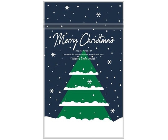 ヤマニパッケージ ポリ袋・真空袋 チャック付スタンド袋 クリスマスツリー 小口 100枚 20-1960CX 1ケース(ご注文単位1ケース)【直送品】