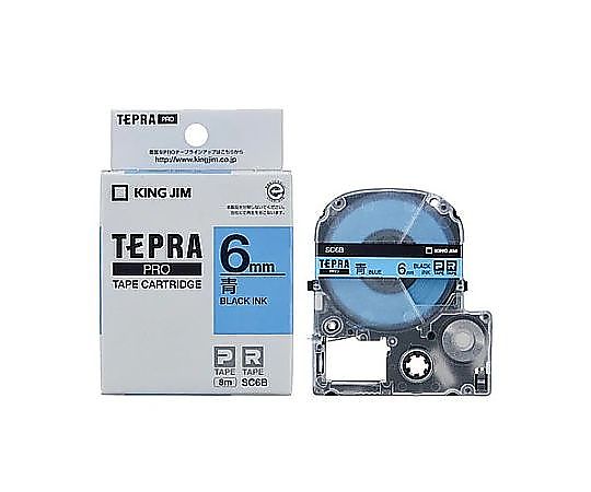 キングジム 6mm テープカセット(青) EA761DK-63 1個(ご注文単位1個)【直送品】