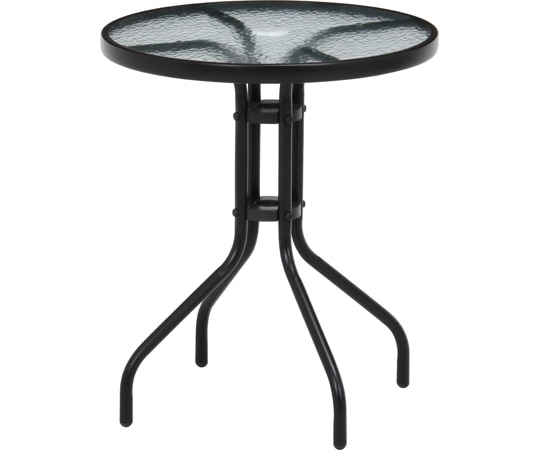 不二貿易 ガラステーブルBK FBC-01 33904 1個(ご注文単位1個)【直送品】