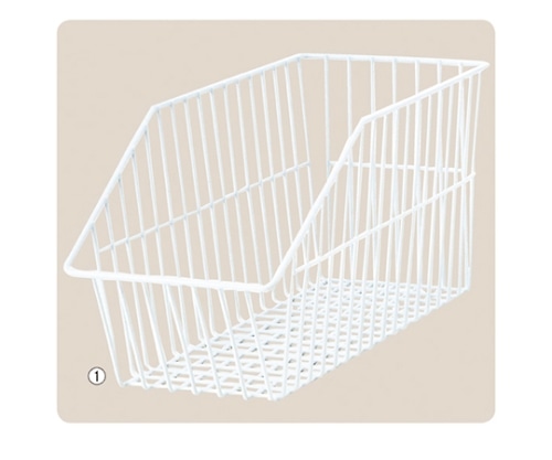 アズワン ネットカゴ ホワイト W17.5cm 61-121-12-1 1個（ご注文単位1個）【直送品】