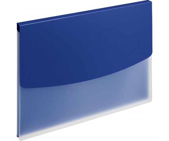 ライオン事務器 ホルダーファイル〈ビジカル〉 ブルー PH-12BF (B) 1冊(ご注文単位1冊)【直送品】