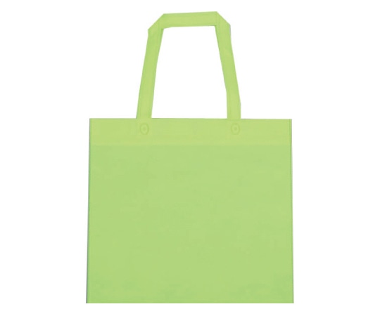 三和 不織布手提げバッグ ライム 1ケース(500枚入) SW3835-22 1ケース（ご注文単位1ケース）【直送品】