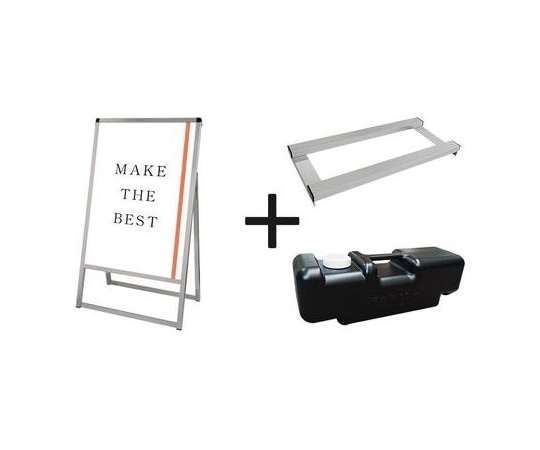 常磐精工 バリウススタンド看板 B2片面 ウエイトアーム・水タンクセット VASKAC-B2K-3SET 1個（ご注文単位1個）【直送品】