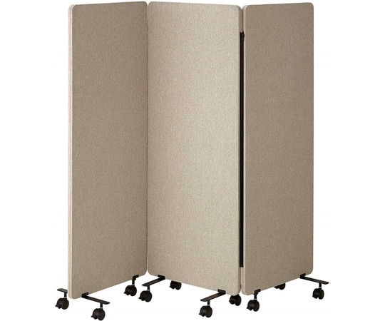 アズワン 吸音パーティション 3連タイプ W60・H150cm キャスター脚 61-812-93-4 1台（ご注文単位1台）【直送品】