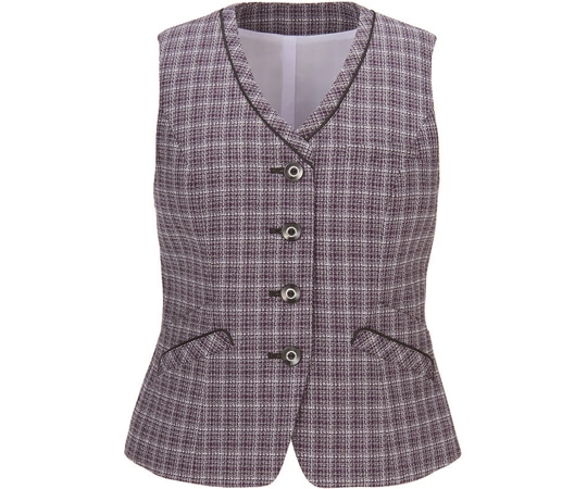 カーシーカシマ ENJOY ベスト CHARMING TWEED パープル 17号 EAV870 1枚（ご注文単位1枚）【直送品】