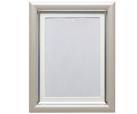 万丈 Vカラー肖像額 L判 アイボリー VSC-L-IV 1個(ご注文単位1個)【直送品】