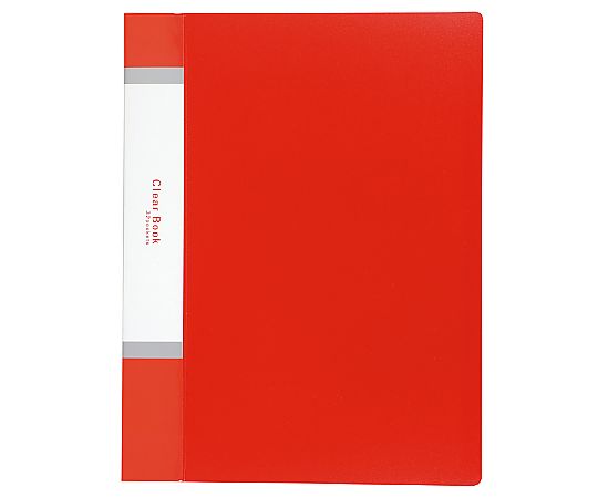 アーテック クリアブックA4 横入れ 32ポケット レッド 5611 1個(ご注文単位1個)【直送品】