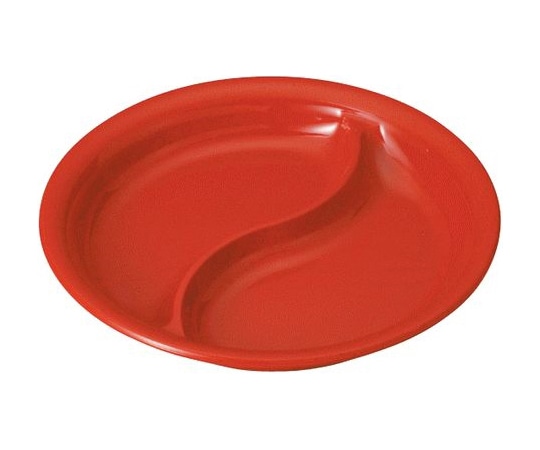 Daiwa 2ツ仕切皿 赤マーブル OD-30-R 1個(ご注文単位1個)【直送品】