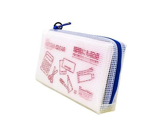 アズワン 通帳/100x180x30mm メッシュケース(ブルー) EA762CF-346 1個(ご注文単位1個)【直送品】