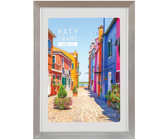 万丈 ケイティフレーム A4判 シルバー KT-A4-SL 1個(ご注文単位1個)【直送品】