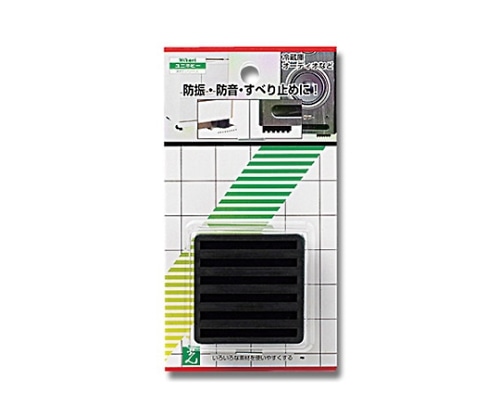 光 防振ゴム 黒 50角×10mm厚 2個入 WG00-501 1パック（ご注文単位1パック）【直送品】