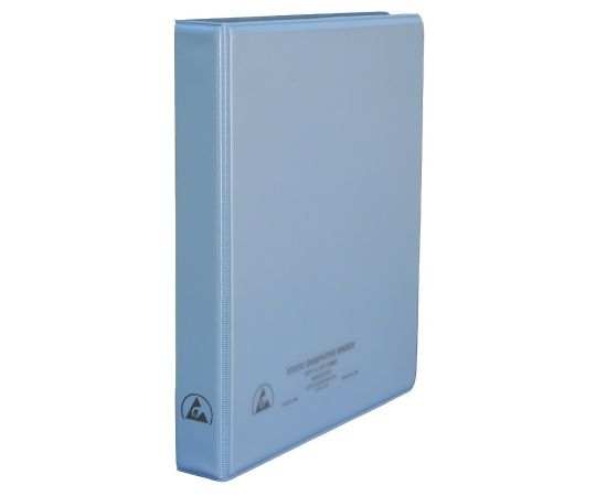 DESCO 静電気拡散性バインダー 3穴 1インチ厚さ 内側ポケット付き 07431 1個 (ご注文単位1個)【直送品】