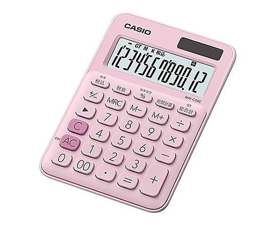 カシオ 12桁 パーソナル計算機(ペールピンク) EA761GA-20 1個(ご注文単位1個)【直送品】