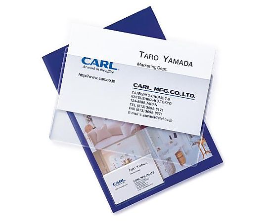 カール 95x 60mm 粘着付名刺ホルダー(10枚) EA762CH-11 1パック(ご注文単位1パック)【直送品】