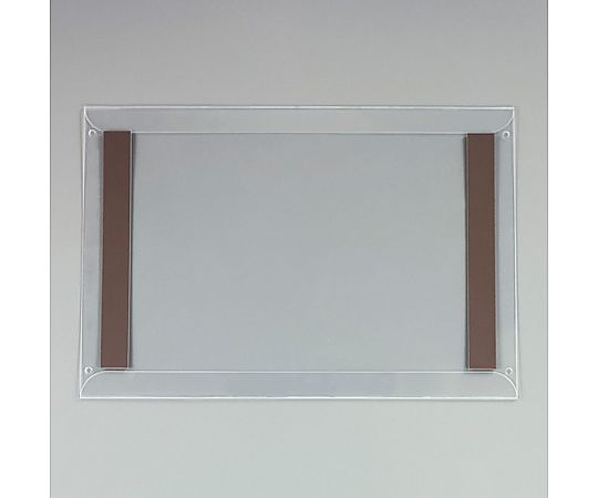 ベロス 315x220mm/A4 スライドホルダー(マグネット付/5枚) EA762DB-300 1セット（ご注文単位1セット）【直送品】