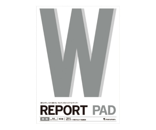 マルマン レポートパッド A4 50枚 無地 P143A 1冊(ご注文単位1冊)【直送品】