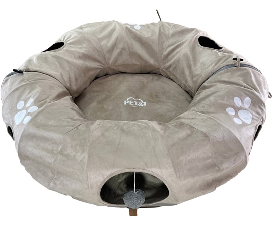 ペットアイ まるでドーナツトンネルベッド ベージュ  1個（ご注文単位1個）【直送品】