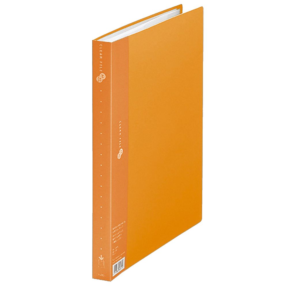プラス クリアーファイル 40P A4S イエロー FC-124EL YL 1冊(ご注文単位1冊)【直送品】