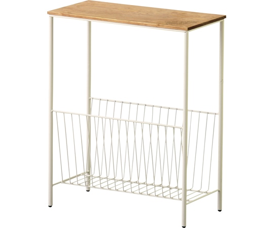 東谷 サイドテーブル アイボリー AKB-425IV 1個（ご注文単位1個）【直送品】