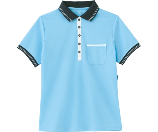 カーシーカシマ HEARTGREEN 半袖ポロシャツ アクアブルー SS HM2179 1枚（ご注文単位1枚）【直送品】