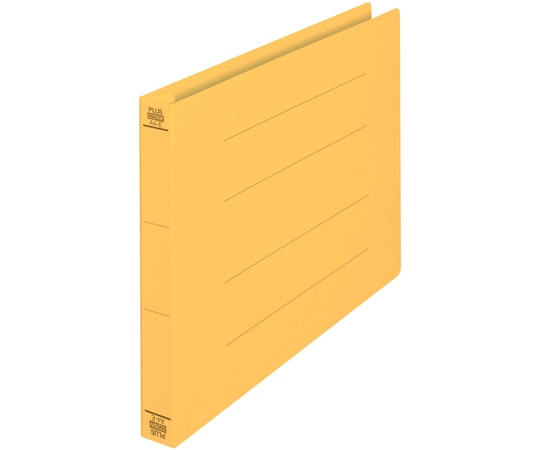 プラス フラットファイル 厚とじ300 A4-E イエロー NO.022NW YL 1冊(ご注文単位1冊)【直送品】